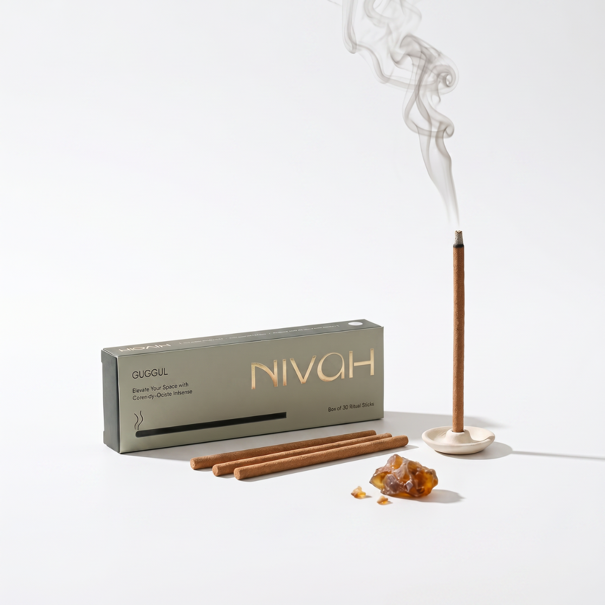 Guggul | Short burn - Bamboo-Free Incense