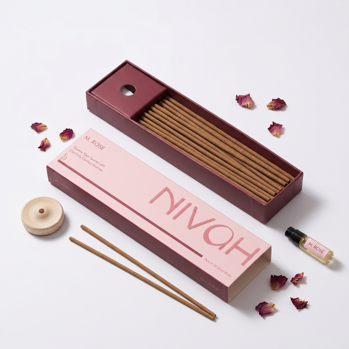 Moroccan Rose | Long burn - Bamboo-Free Incense