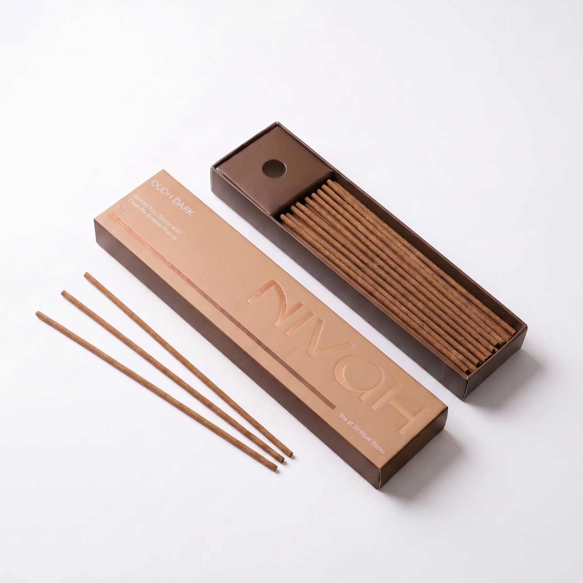 Oudh Dark | Long burn - Bamboo-Free Incense