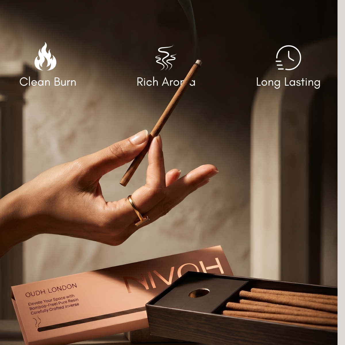 Oudh London | Short burn - Bamboo-Free Incense