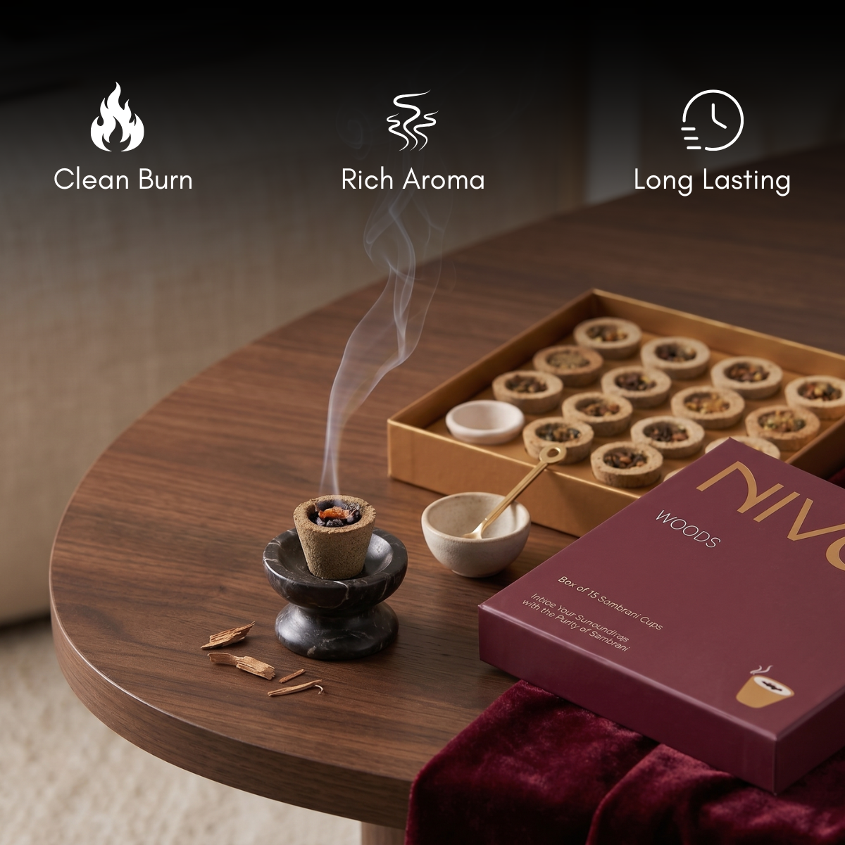 Sambrani Cups- Woods