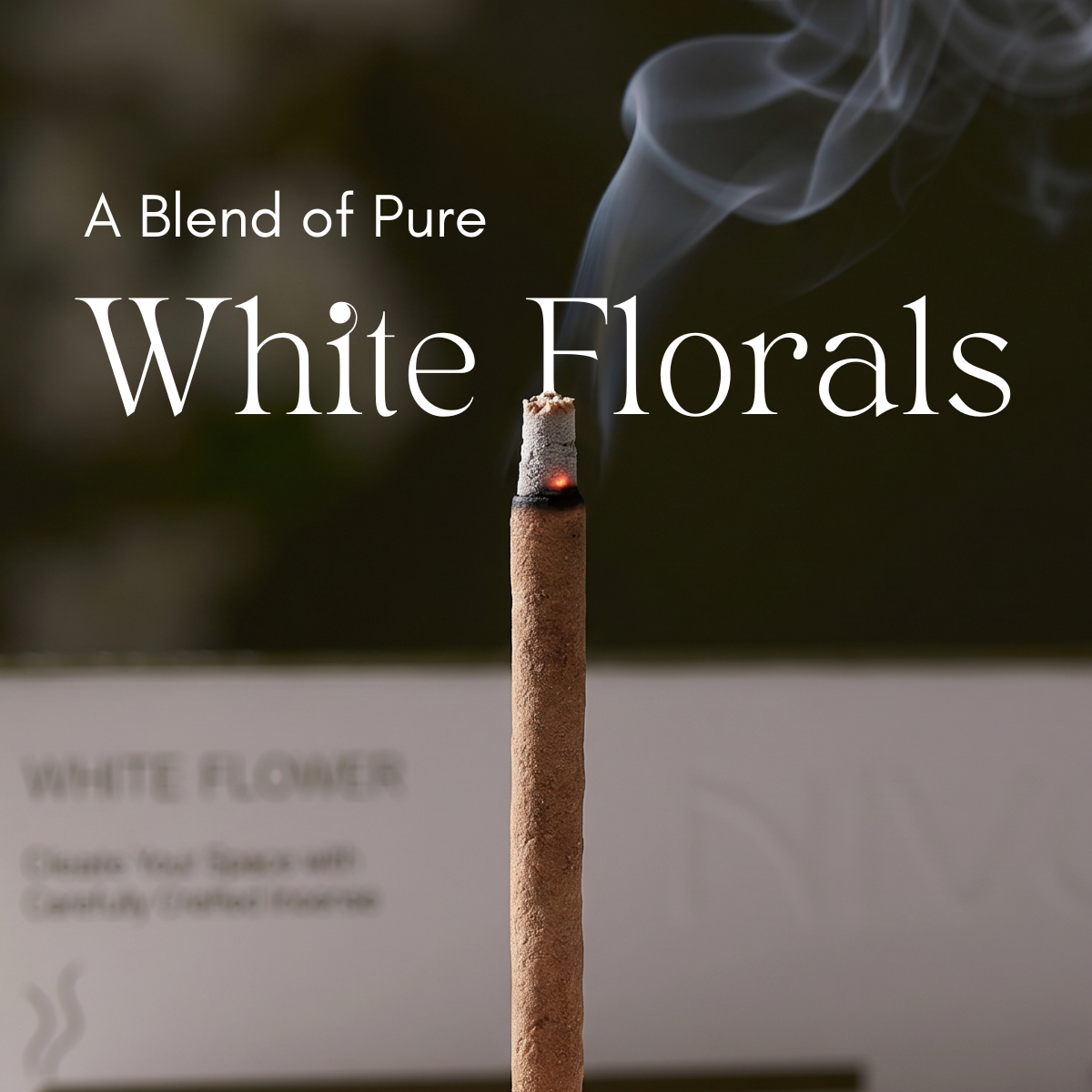 White Flower | Short burn - Bamboo-Free Incense