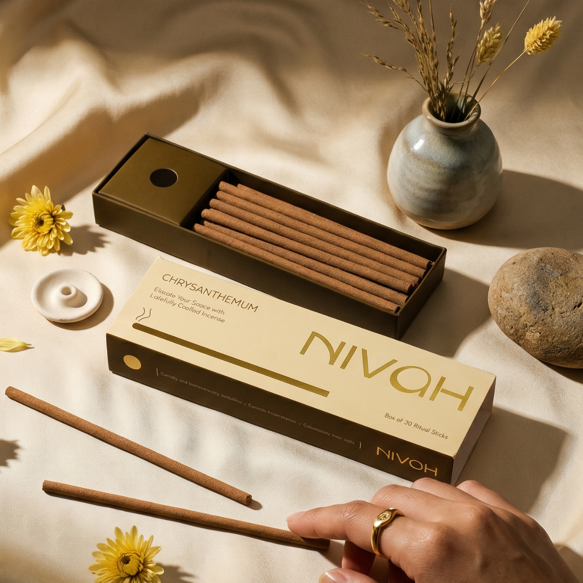 Chrysanthemum | Short burn - Bamboo-Free Incense